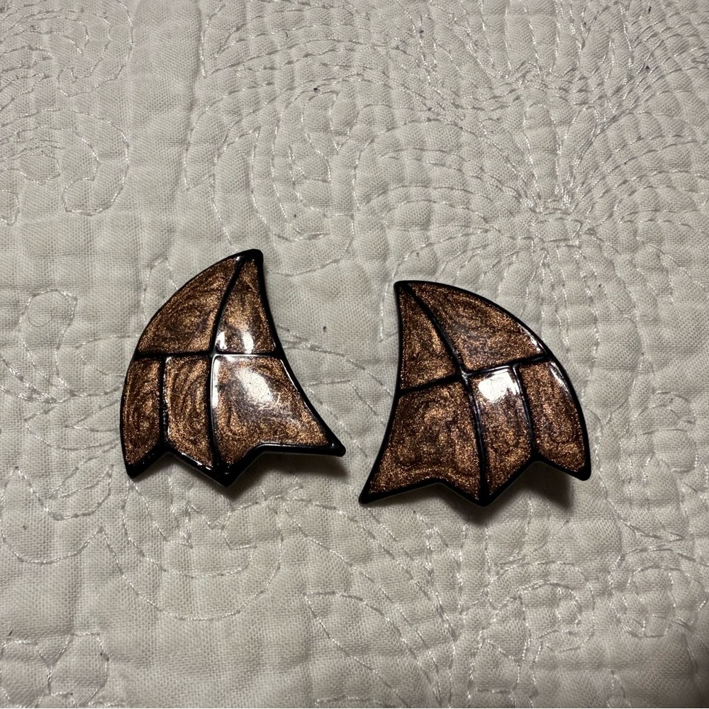 Brown Geometric Earrings